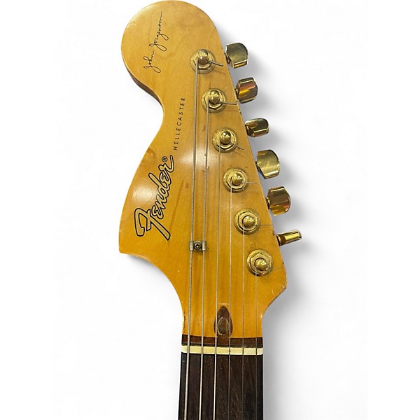 Used 1997 Fender LIMITED EDITION JOHN JORGENSON HELLECASTER BLACK SPARKLE Solid Body Electric Guitar