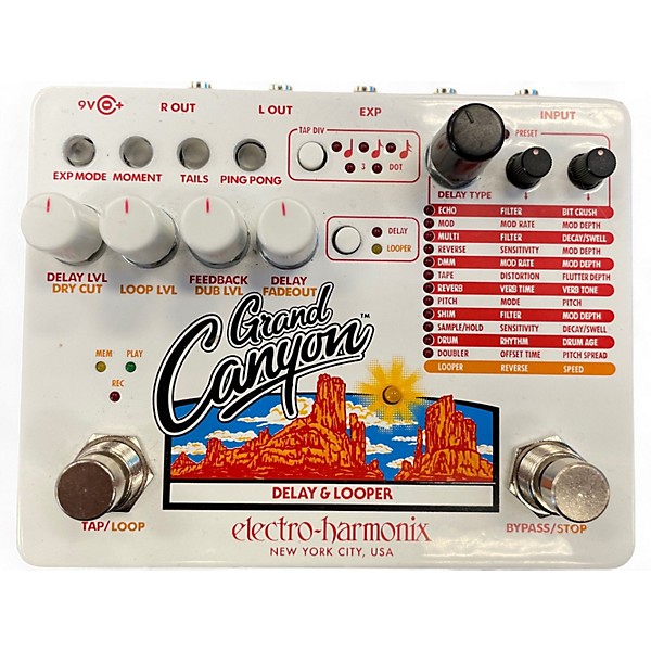Used Electro-Harmonix Grand Canyon Delay and Looper Effect Pedal