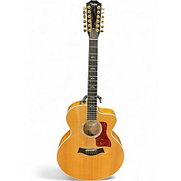 Used Taylor 655ce Natural 12 String Acoustic Electric Guitar