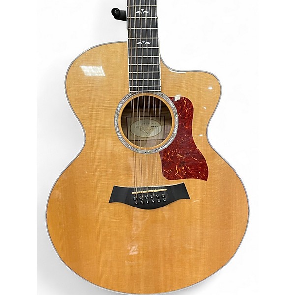 Used Taylor 655ce Natural 12 String Acoustic Electric Guitar