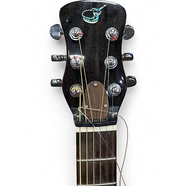 Used Over Head First Class Sunburst Acoustic Electric Guitar