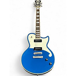 Used D'Angelico Deluxe Atlantic Blue Sapphire Solid Body Electric Guitar