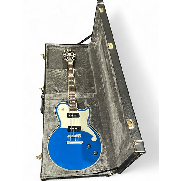 Used D'Angelico Deluxe Atlantic Blue Sapphire Solid Body Electric Guitar