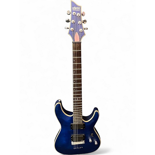 Used Schecter Guitar Research C1 Platinum Midnight Blue Solid Body Electric Guitar