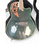 Used Ovation ce44p elite plus Trans Green Acoustic Electric Guitar