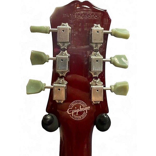 Used Epiphone CUSTOM SHOP LP STUDIO Red Solid Body Electric Guitar