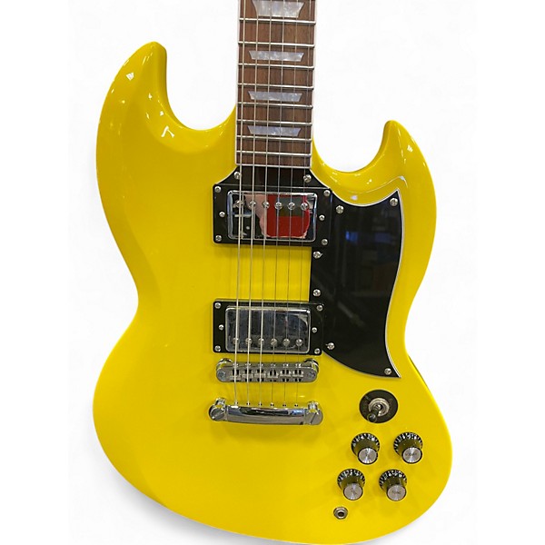 Used Firefly Classic Yellow Solid Body Electric Guitar