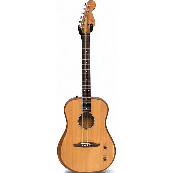 Used Fender highway kingman dread Natural Acoustic Electric Guitar