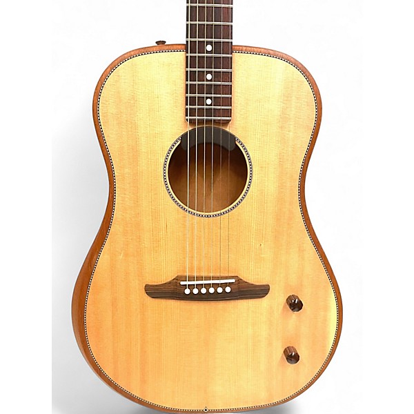 Used Fender highway kingman dread Natural Acoustic Electric Guitar