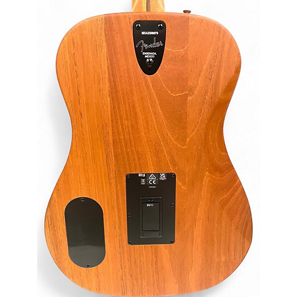 Used Fender highway kingman dread Natural Acoustic Electric Guitar