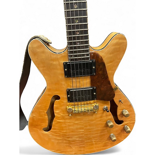 Used Moonstone Guitars M-80 Natural Hollow Body Electric Guitar