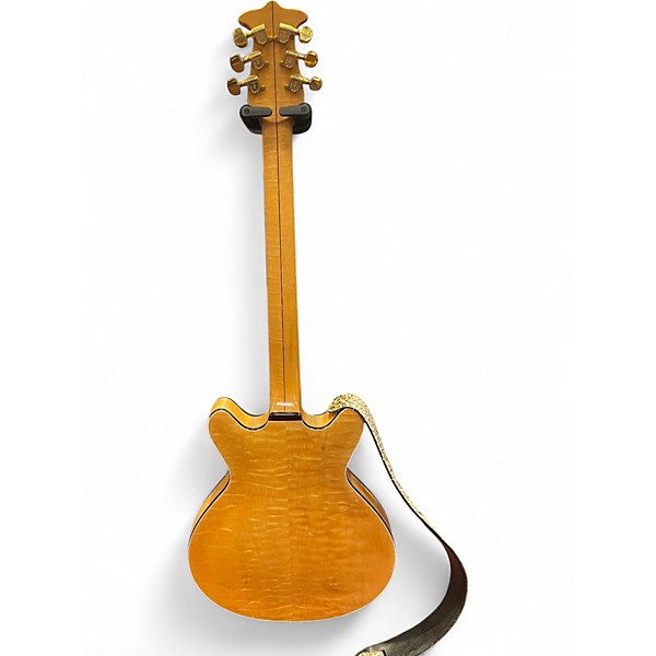 Used Moonstone Guitars M-80 Natural Hollow Body Electric Guitar