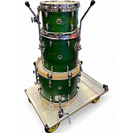 Used Gretsch Drums 3 Piece Brooklyn Series Satin Emerald Green Drum Kit