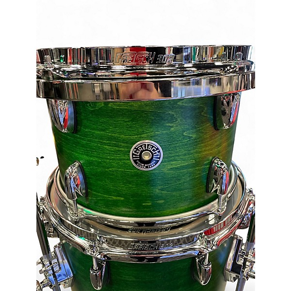 Used Gretsch Drums 3 Piece Brooklyn Series Satin Emerald Green Drum Kit