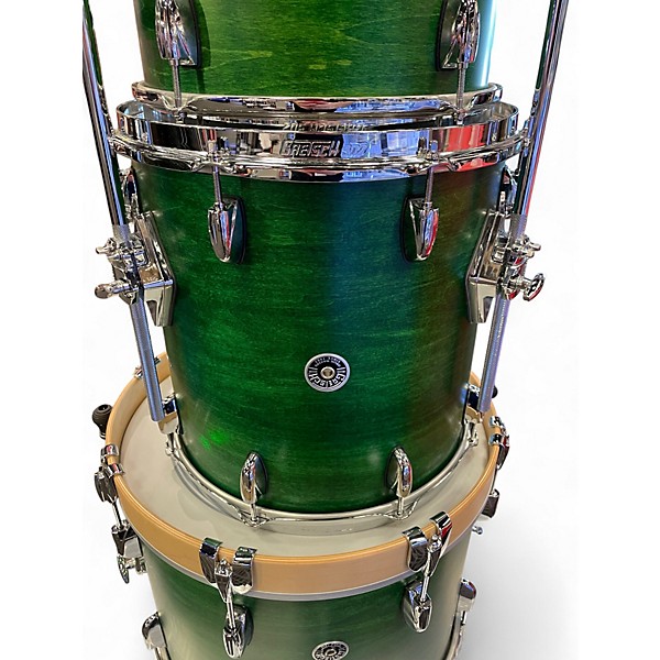 Used Gretsch Drums 3 Piece Brooklyn Series Satin Emerald Green Drum Kit