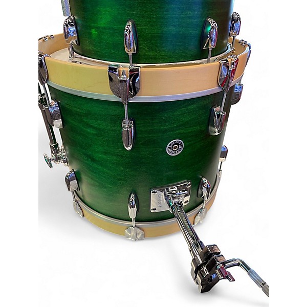 Used Gretsch Drums 3 Piece Brooklyn Series Satin Emerald Green Drum Kit
