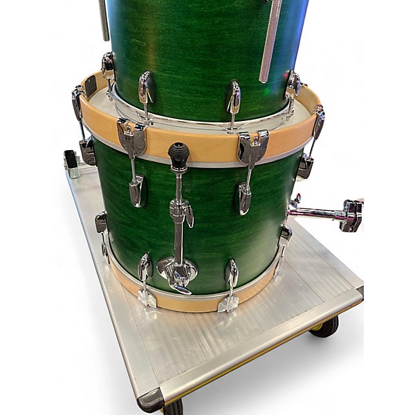 Used Gretsch Drums 3 Piece Brooklyn Series Satin Emerald Green Drum Kit