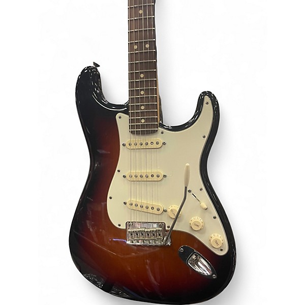 Used 2013 Fender American Standard Stratocaster 2 Tone Sunburst Solid Body Electric Guitar