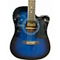Used Ibanez V70CE trans blue burst Acoustic Electric Guitar