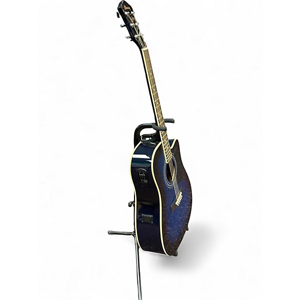 Used Ibanez V70CE trans blue burst Acoustic Electric Guitar