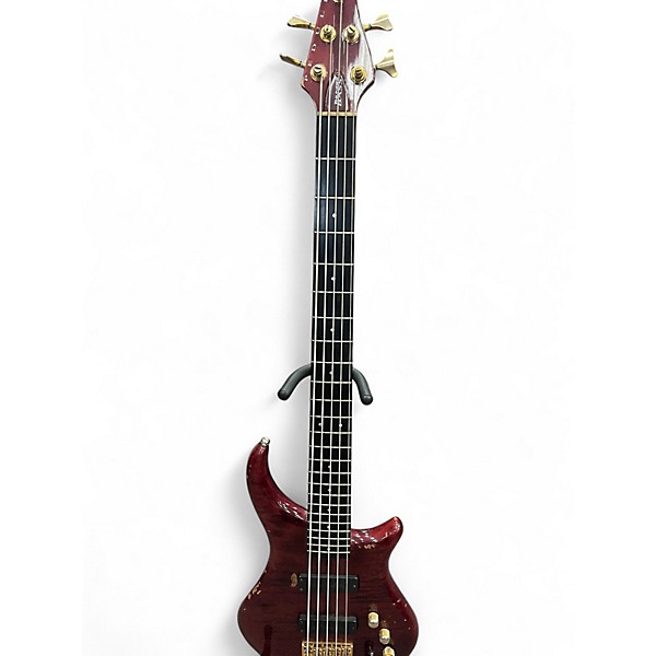 Used Pedulla Thunder Bass redish Electric Bass Guitar