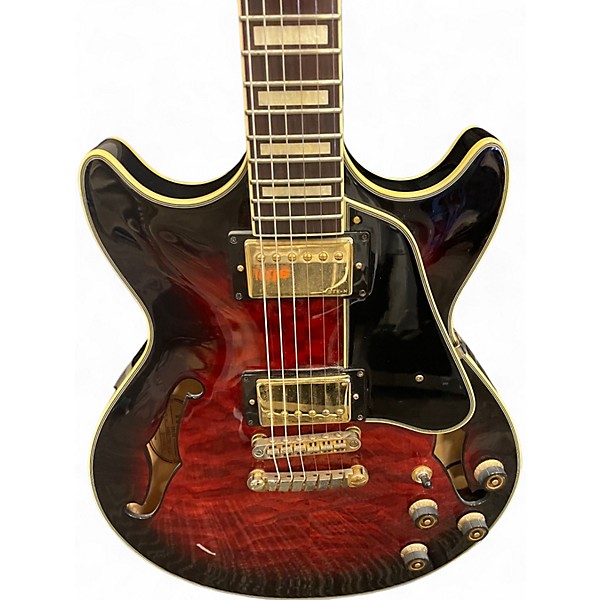 Used Ibanez AM93 Artcore 3 Tone Sunburst Hollow Body Electric Guitar