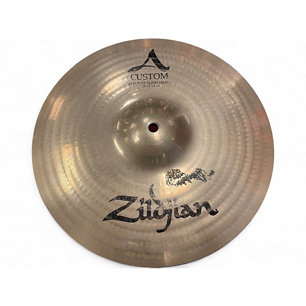 Used Zildjian 13in A Custom Mastersound Hi Hat Top Cymbal