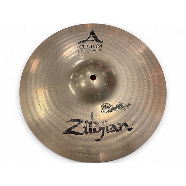 Used Zildjian 13in A Custom Mastersound Hi Hat Top Cymbal