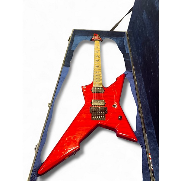 Used 2020s Schecter Guitar Research Jeff Loomis JLX-1 Blood Red Solid Body Electric Guitar