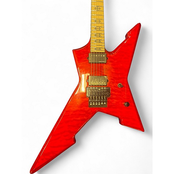 Used 2020s Schecter Guitar Research Jeff Loomis JLX-1 Blood Red Solid Body Electric Guitar