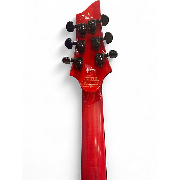 Used 2020s Schecter Guitar Research Jeff Loomis JLX-1 Blood Red Solid Body Electric Guitar