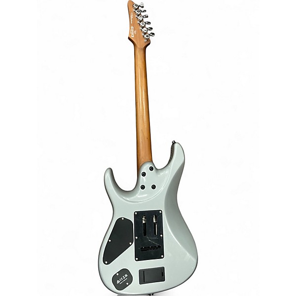 Used 2023 Ibanez TOD10 Metallic Silver Solid Body Electric Guitar
