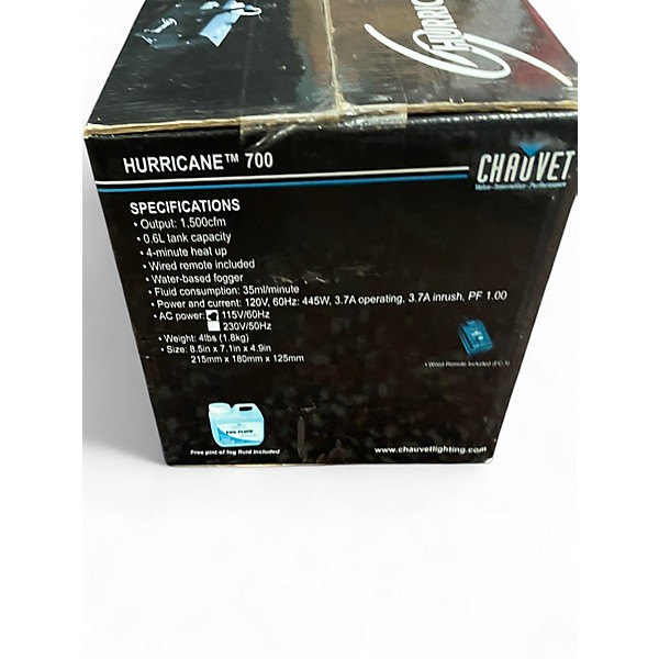 Used CHAUVET DJ HURRICANE 700 Fog Machine