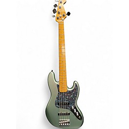 Used Fender  AMER. PROF. II JAZZ BASS 5  Seafoam Green Electric Bass Guitar