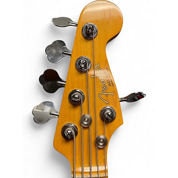 Used Fender  AMER. PROF. II JAZZ BASS 5  Seafoam Green Electric Bass Guitar