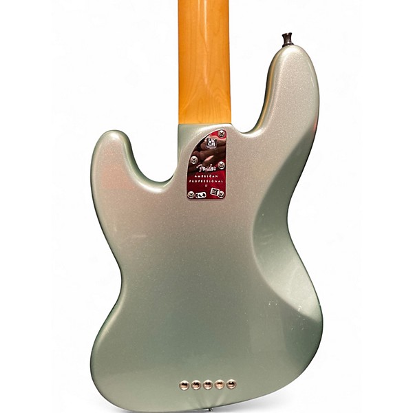 Used Fender  AMER. PROF. II JAZZ BASS 5  Seafoam Green Electric Bass Guitar