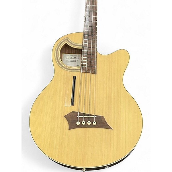 Used Warwick Alien Deluxe Natural Acoustic Bass Guitar