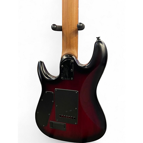 Used Sterling by Music Man JASON RICHARDSON CUTLASS 7 STRING DARK SCARLET BURST SATIN Solid Body Electric Guitar