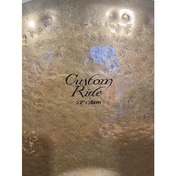 Used Zildjian 22in K Custom Ride Brilliant Cymbal