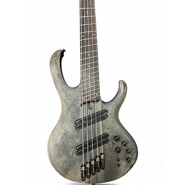 Used Ibanez BTB805MSTGF Trans Gray Electric Bass Guitar