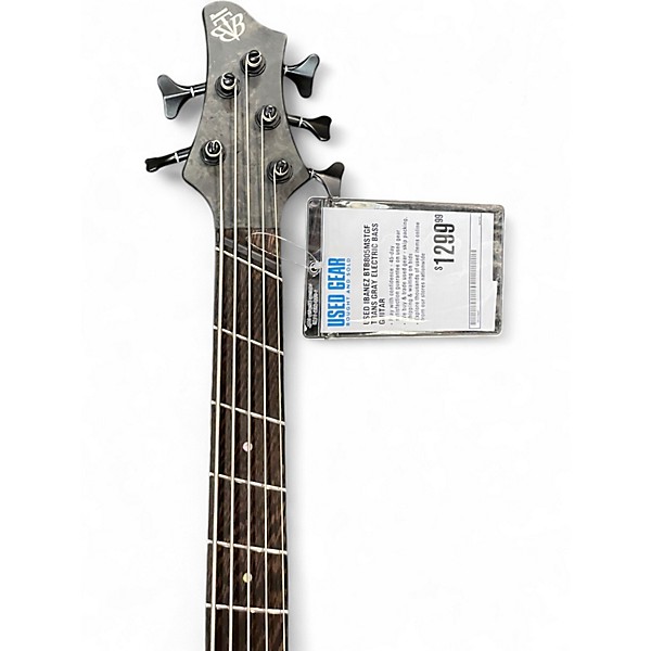 Used Ibanez BTB805MSTGF Trans Gray Electric Bass Guitar