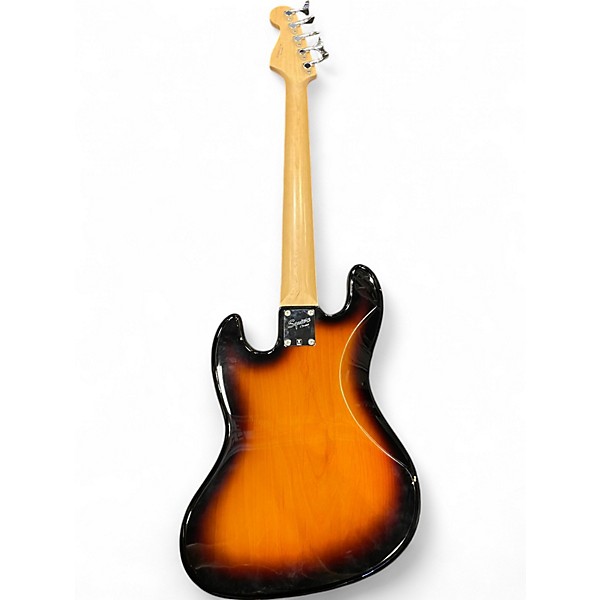 Used Squier jazz bass 5 string 3 Tone Sunburst Electric Bass Guitar