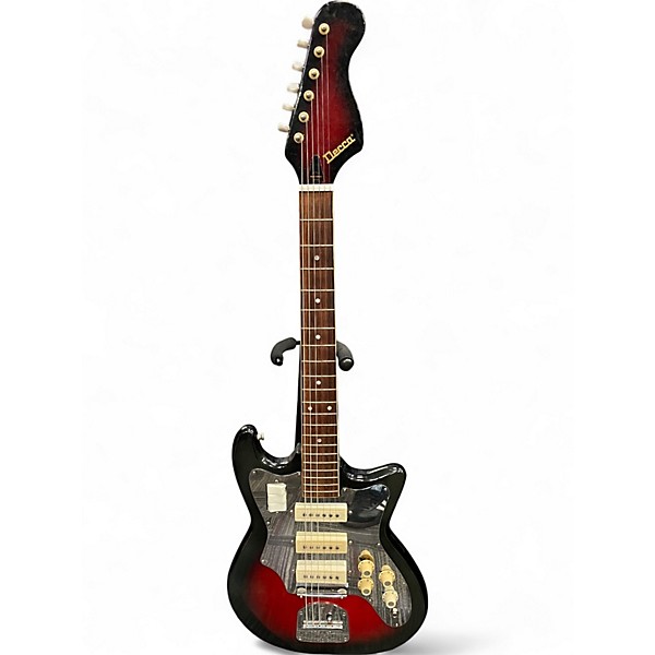 Vintage 1960s Decca DMI 203 BLOODBURST Solid Body Electric Guitar