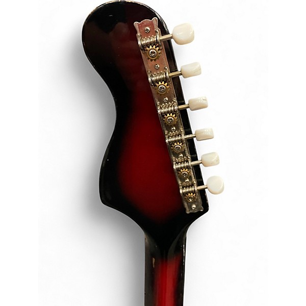 Vintage 1960s Decca DMI 203 BLOODBURST Solid Body Electric Guitar