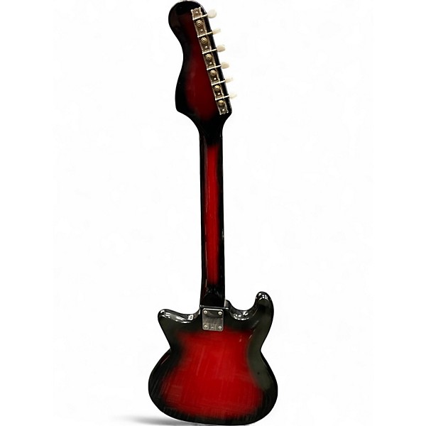 Vintage 1960s Decca DMI 203 BLOODBURST Solid Body Electric Guitar