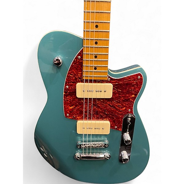 Used Reverend Charger 290 Deep Sea Blue Solid Body Electric Guitar