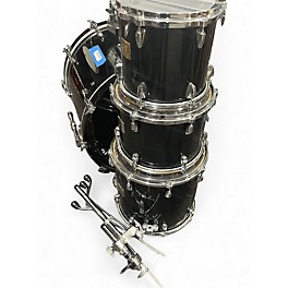 Used Yamaha 4 Piece Birch Custom Absolute Black Drum Kit