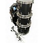 Used Yamaha 4 Piece Birch Custom Absolute Black Drum Kit thumbnail