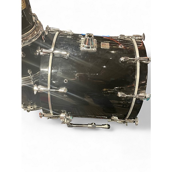 Used Yamaha 4 Piece Birch Custom Absolute Black Drum Kit
