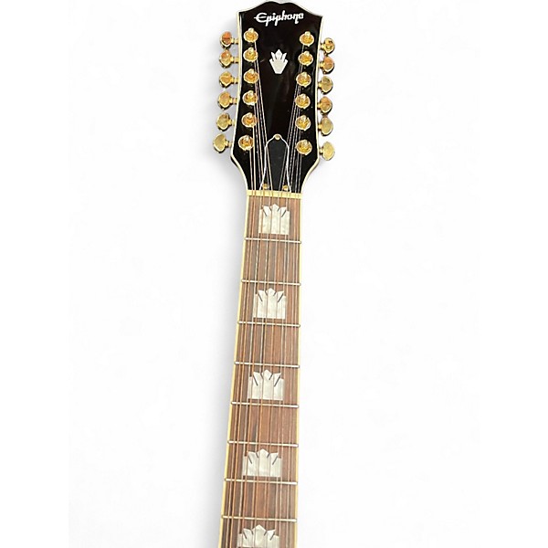 Used Epiphone J200 2 Color Sunburst 12 String Acoustic Electric Guitar